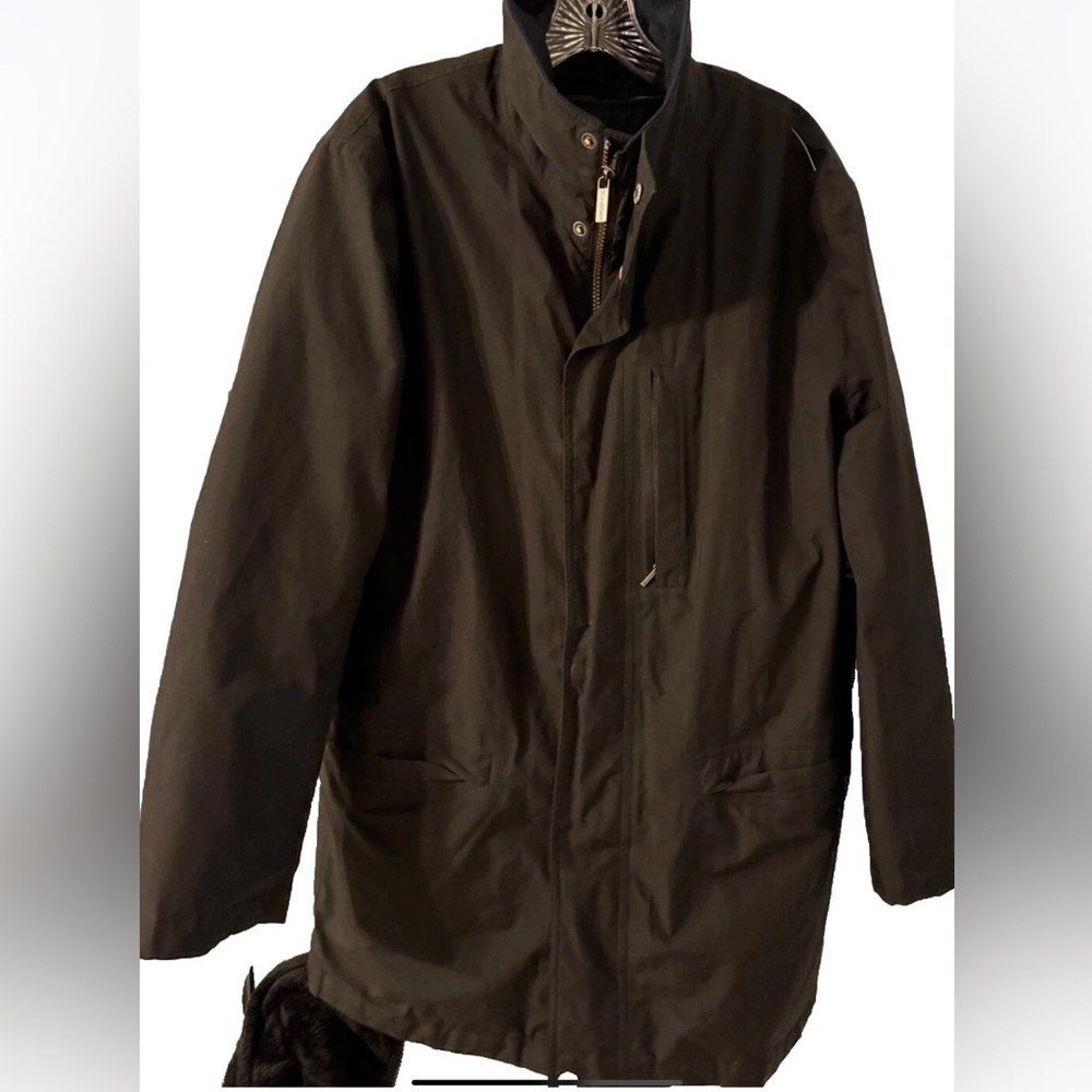 Men’s London Fog GoreTex Parka Black Sz S- Zip out Insulated Liner